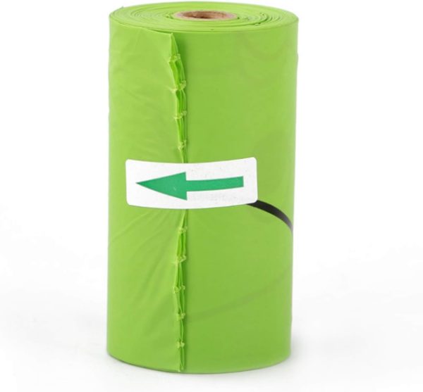 150 Bags Corn Starch Compostable Biodegradable Pet Garbage Bag Poop Picking Bag for Dogs and Cats (8.9X12.8 Inches) (Color : Green) - Image 2
