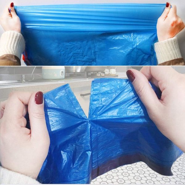 Medium Drawstring Garbage Bags, 8 Gallon, 110 Count/ 2 Rolls - Image 2
