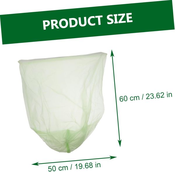 Compost Bag 100pcs Small Recycling Bags 50x60cm Safe for Home Pet Waste Corn Starch Material - Image 2